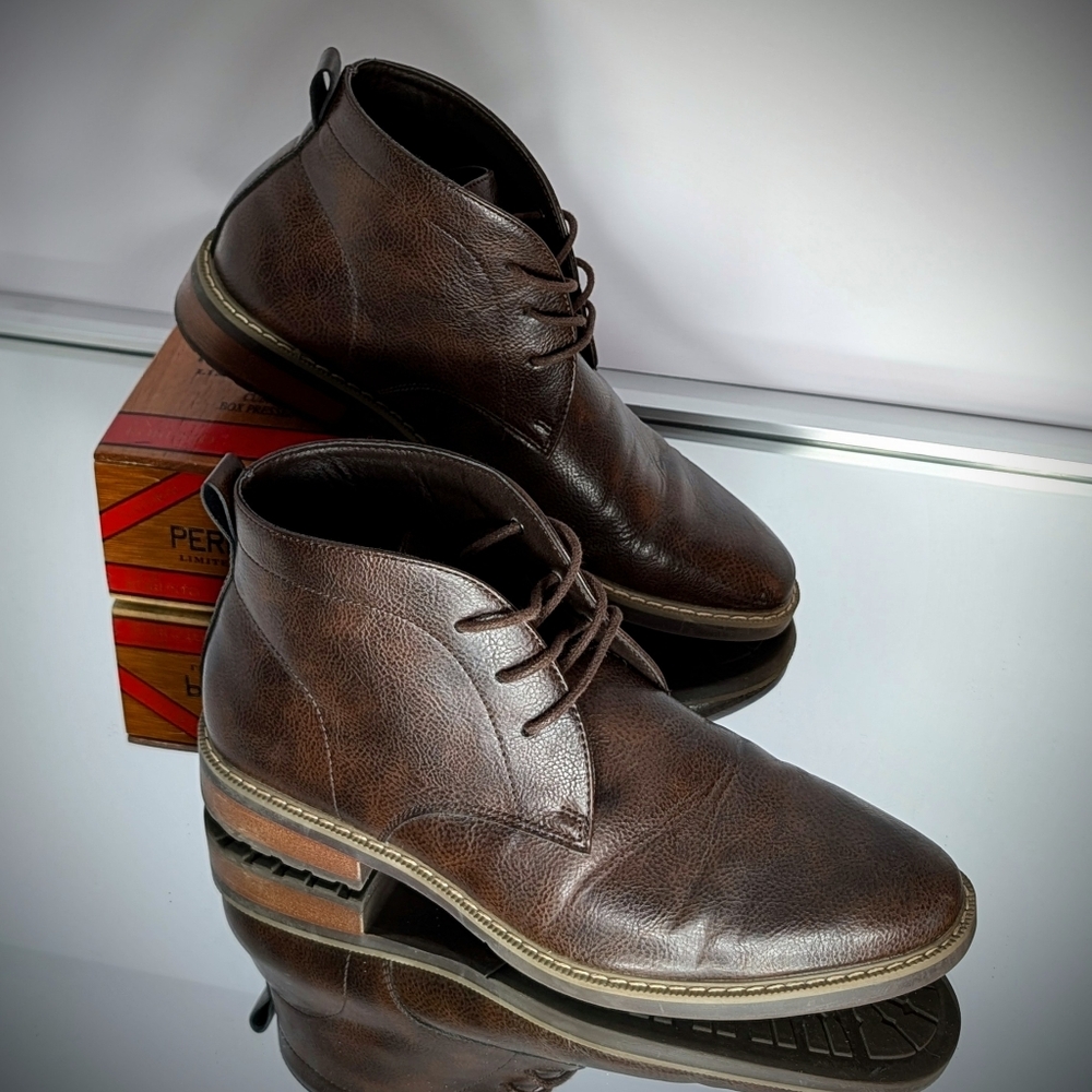 Brown Leather Chukka Boots